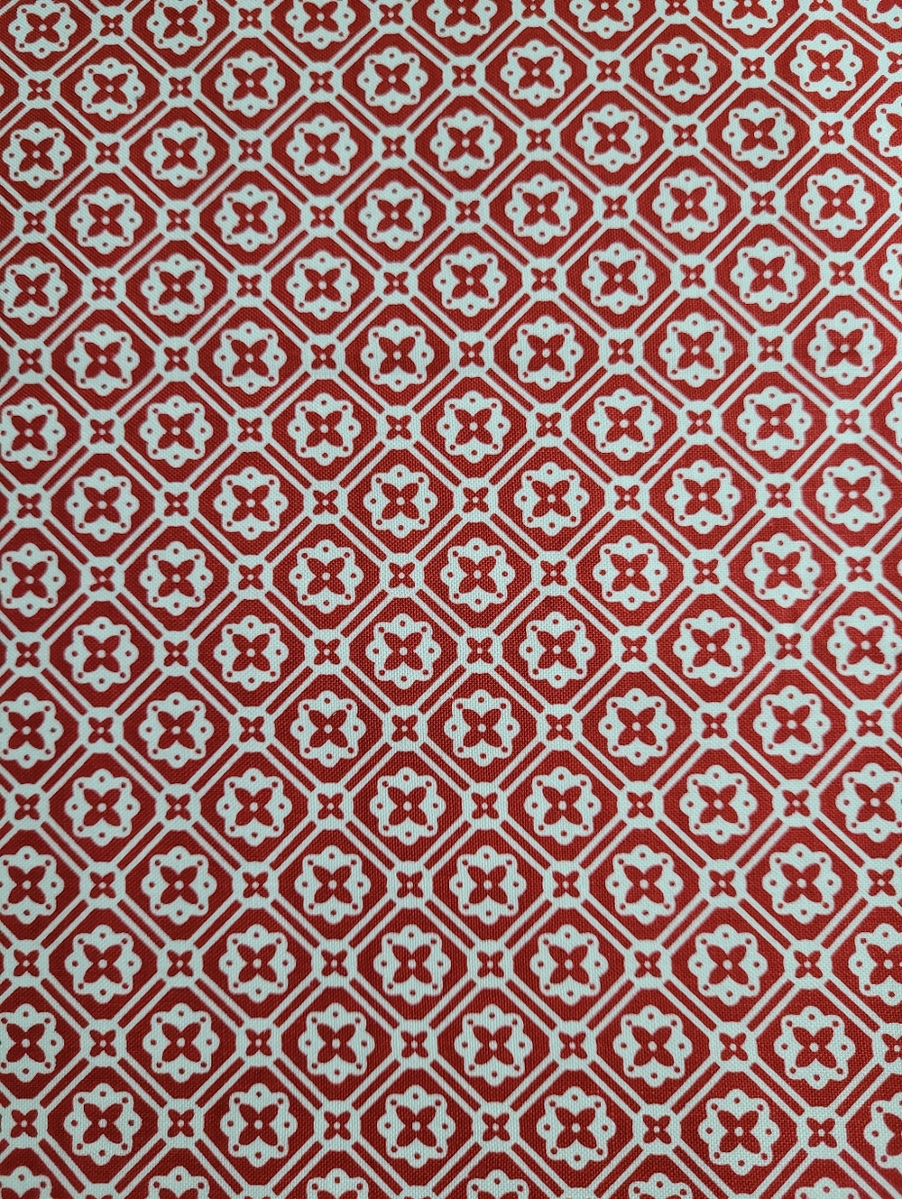 Riley Blake Farmer's Daughter Red And Cream Sewing Fabric Pattern C17169 (0914)